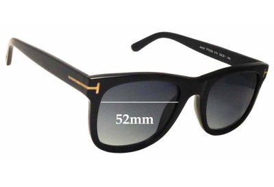 Tom Ford Jared TF0336 Replacement Sunglass Lenses - 52mm Wide 