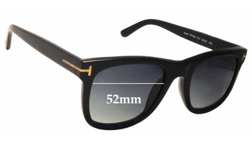 Sunglass Fix Replacement Lenses for Tom Ford Jared TF331 - 52mm Wide Tom Ford Jared TF331 Replacement Lenses 52mm wide