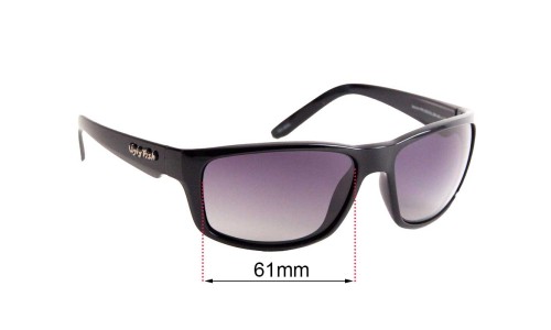 Sunglass Fix Replacement Lenses for Ugly Fish  Xenon PN 3252 - 61mm Wide 