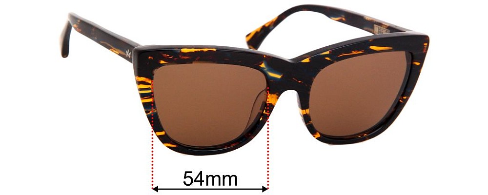 Sunglass Fix Replacement Lenses for AM Eyewear Asia - 54mm Wide