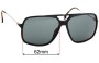Sunglass Fix Replacement Lenses for Carrera 155/S - 62mm Wide 
