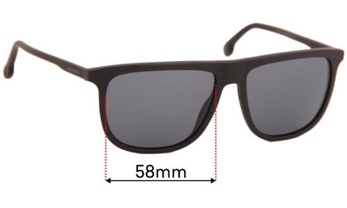Sunglass Fix Replacement Lenses for Carrera 218/S  - 58mm Wide 