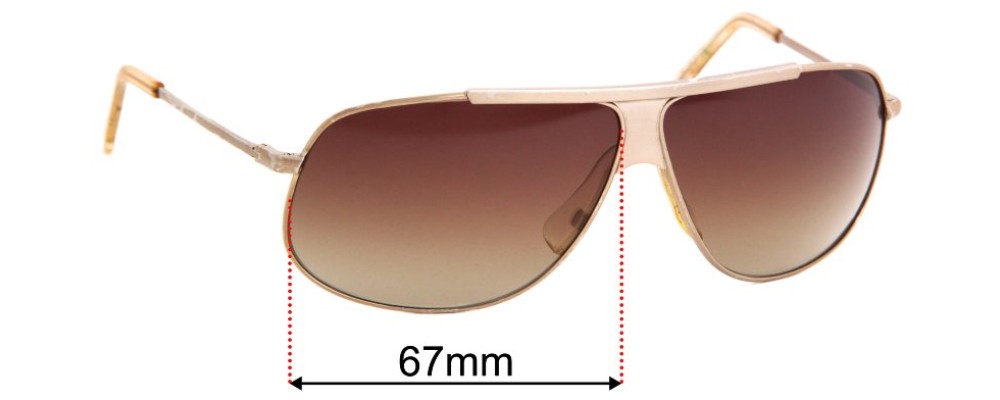 Sunglass Fix Replacement Lenses for Costume National CN 14S - 67mm Wide