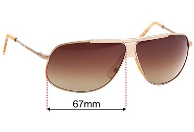 Costume National CN 14S Replacement Sunglass Lenses - 67mm Wide 