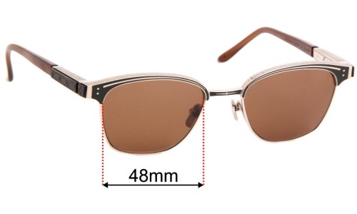 Sunglass Fix Replacement Lenses for Leisure Society Stanford - 48mm Wide 