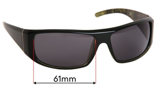 Sunglass Fix Replacement Lenses for PolarOne Proxima PX-3007 - 61mm Wide 