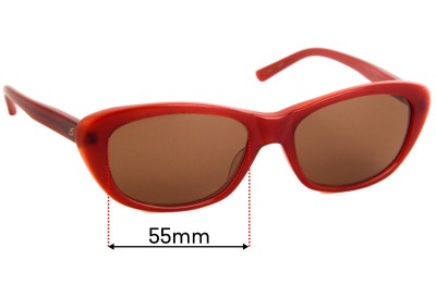 Serengeti Bagheria Replacement Sunglass Lenses - 55mm wide 