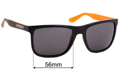 Superdry Sport SD Sun Rx Runner Replacement Lenses 56mm wide 