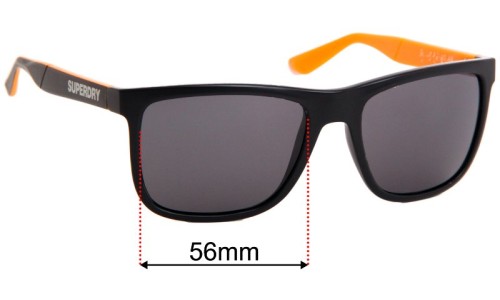 Superdry Sport SD Sun Rx Runner Replacement Lenses 56mm wide 