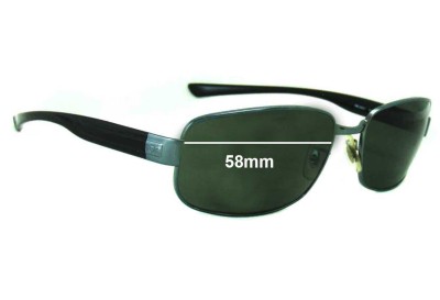 Ray Ban RB3331 Replacement Lenses 58mm wide 