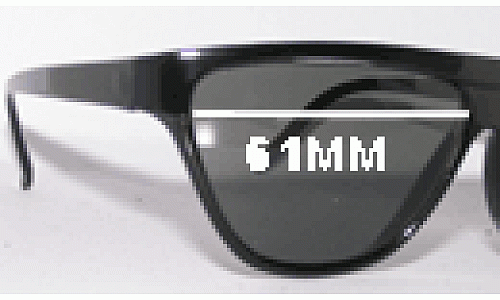 Sunglass Fix Replacement Lenses for Balin 704 - 61mm Wide 