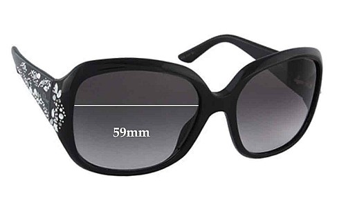 Sunglass Fix Replacement Lenses for Christian Dior Minuit F - 59mm Wide 