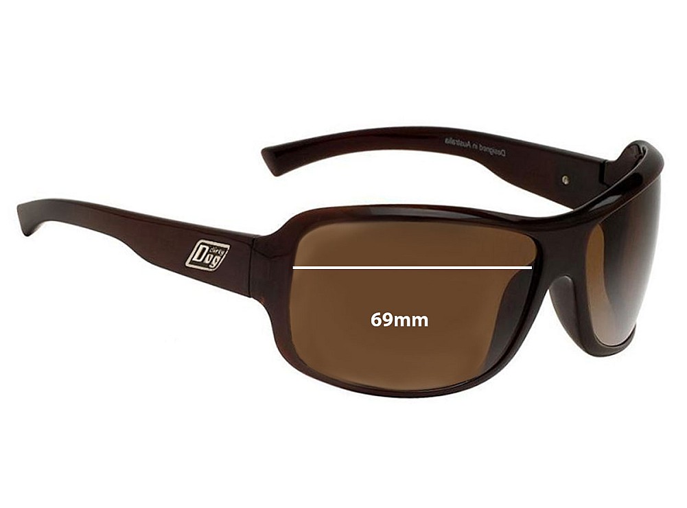 Sunglass Fix Replacement Lenses for Dirty Dog Crackle - 69mm Wide Sunglass Fix Replacement Lenses for Dirty Dog Crackle - 69mm Wide