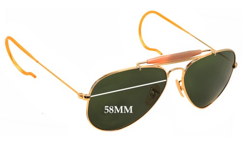 Ray Ban Aviator Outdoorsman RB3030 Replacement Lenses 58mm
