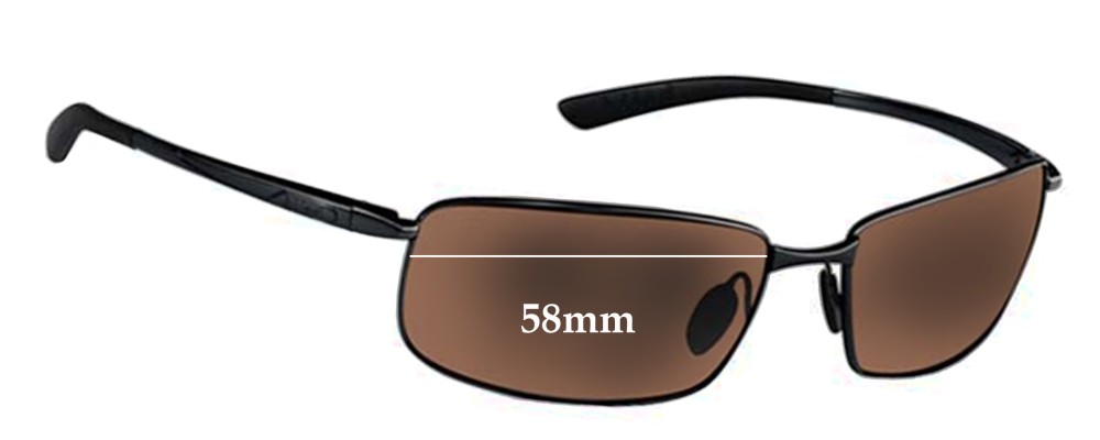 Sunglass Fix Replacement Lenses for Bolle Benton - 58mm Wide