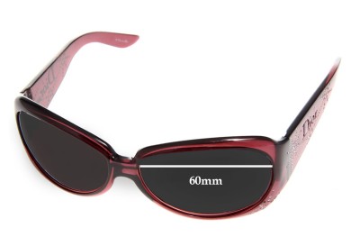 Christian Dior Spidior/F Replacement Lenses 60mm wide 