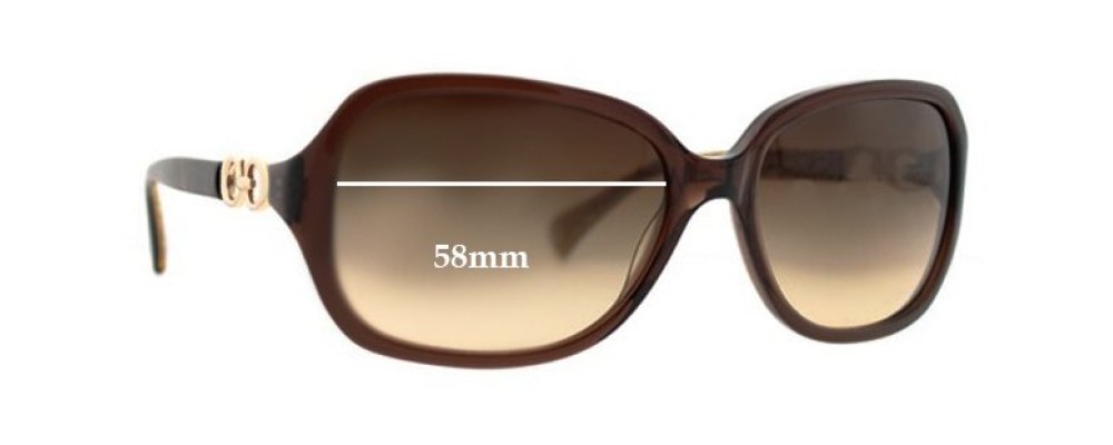 Coach Beatrice Replacement Sunglass Lenses - 58mm wide