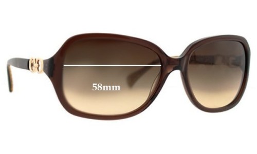 Sunglass Fix Replacement Lenses for Coach HC8019 Beatrice - 58mm Wide 