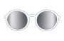 Sunglass Fix Replacement Lenses for Fiorelli Unknown Model - 59mm Wide 