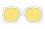 Sunglass Fix Replacement Lenses for Fiorelli Unknown Model - 58mm Wide 