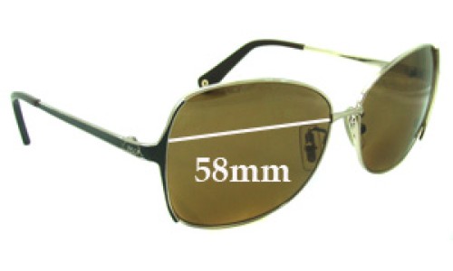 Sunglass Fix Replacement Lenses for Coach S1002 - 58mm Wide 