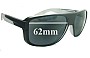 Sunglass Fix Verres de Remplacement pour Arnette Glory Daze AN4161 - 62mm Wide 