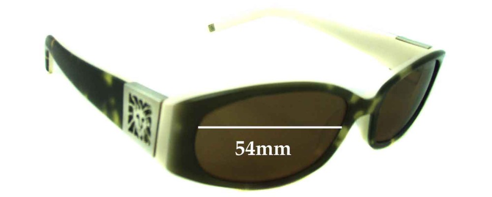 Anne Klein Replacement Sunglass Lenses - 54mm wide