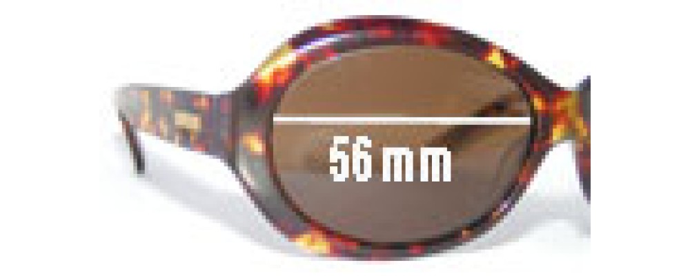 Sunglass Fix Replacement Lenses for Bill Bass Dean - 56mm Wide