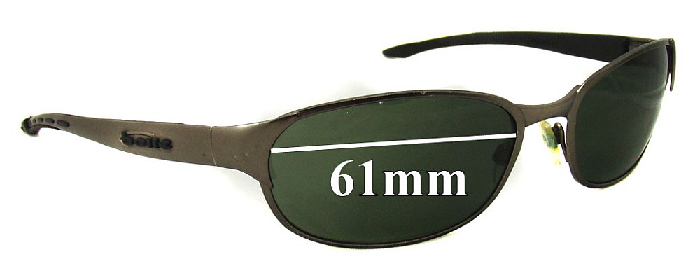 Sunglass Fix Replacement Lenses for Bolle Titan 2.0 - 61mm Wide