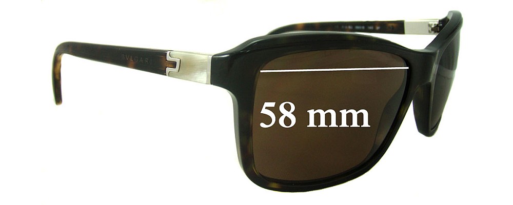 Sunglass Fix Replacement Lenses for Bvlgari 7011 - 58mm Wide