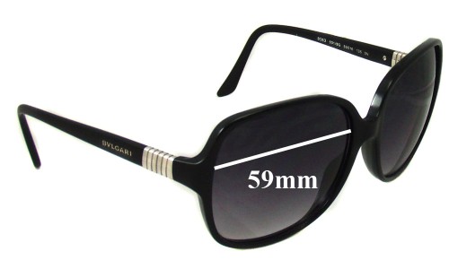 Sunglass Fix Replacement Lenses for Bvlgari 8063 - 59mm Wide 