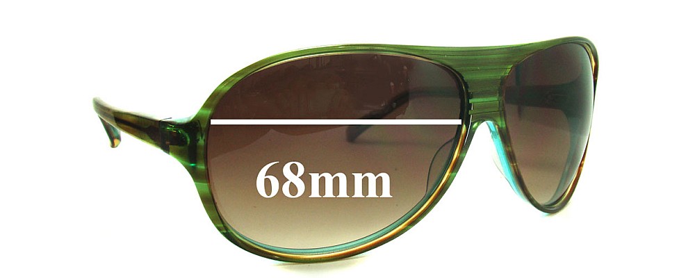 Sunglass Fix Replacement Lenses for Christian Roth CR14274 - 68mm Wide