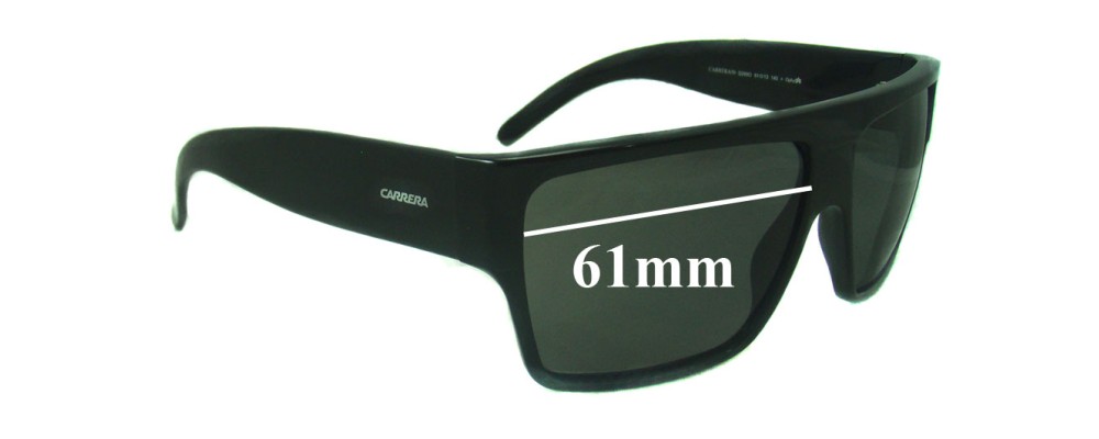 Sunglass Fix Replacement Lenses for Carrera D2890 - 61mm Wide