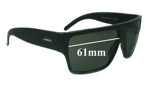 Sunglass Fix Replacement Lenses for Carrera D2890 - 61mm Wide 