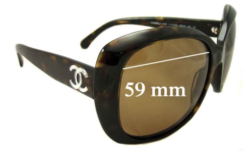 Sunglass Fix Lentes de Repuesto para Chanel 5183 - 59mm Wide 