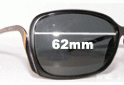 Dolce & Gabbana DG4015 Replacement Sunglass Lenses - 62mm wide 