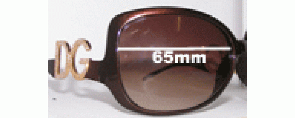 Sunglass Fix Replacement Lenses for Dolce & Gabbana DG6011B - 65mm Wide