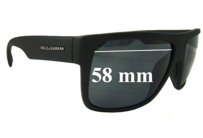 Dolce & Gabbana DG6070 Replacement Lenses 58mm wide 