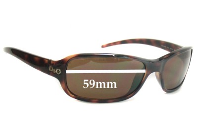 Dolce & Gabbana DG2200 Replacement Lenses 59mm wide 