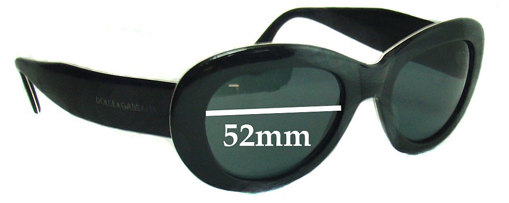 Sunglass Fix Replacement Lenses for Dolce & Gabbana DG503S - 52mm Wide