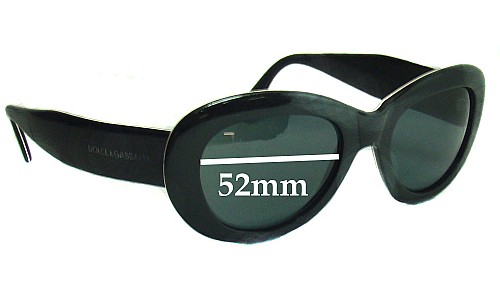 Sunglass Fix Replacement Lenses for Dolce & Gabbana DG503S - 52mm Wide 