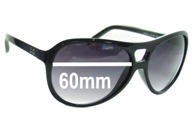 Dolce & Gabbana DG8070 Replacement Sunglass Lenses - 60mm wide 