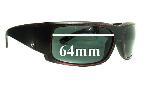 Sunglass Fix Replacement Lenses for Electric Hoy Inc - 64mm Wide 
