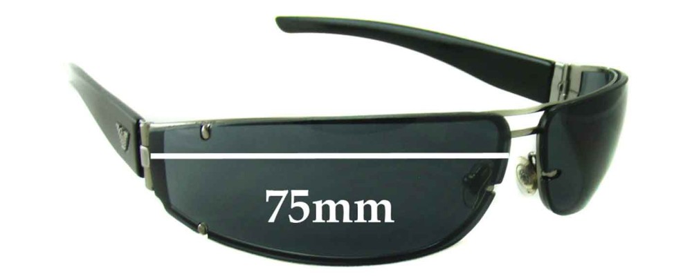 Sunglass Fix Replacement Lenses for Emporio Armani Unknown Model - 75mm Wide