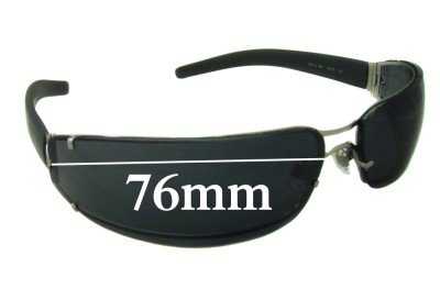 EMPORIO ARMANI EA206-S Replacement Sunglass Lenses - 76mm wide 