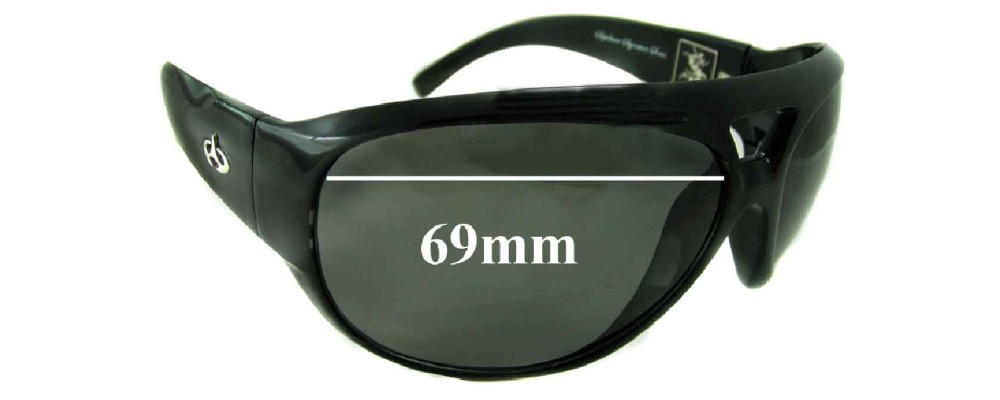 Evoke Sepultura BK004 Replacement Sunglass Lenses - 69mm Wide