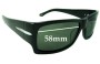 Sunglass Fix Replacement Lenses for Flint Unknown Model - 58mm Wide 