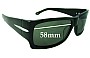 Sunglass Fix Lentes de Repuesto para Flint Unknown Model - 58mm Wide 