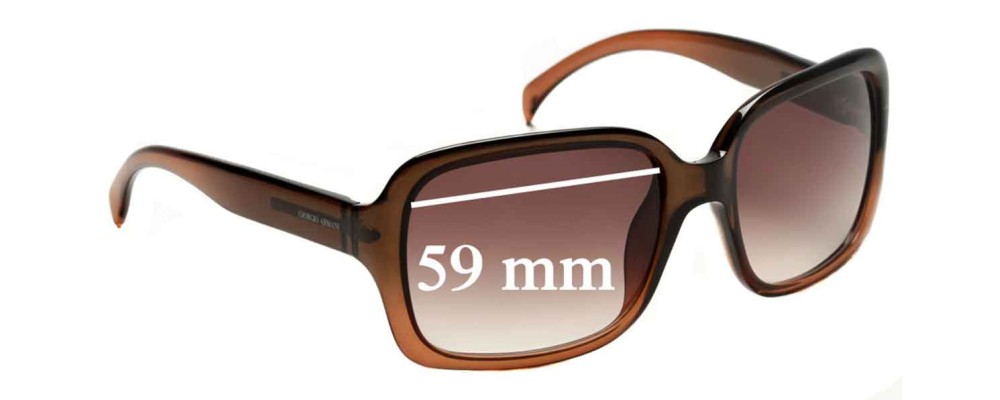 Giorgio Armani 34/S 8L4 Replacement Sunglass Lenses - 59mm Wide