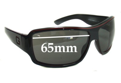 Gucci GG1621/S Replacement Lenses 65mm wide 